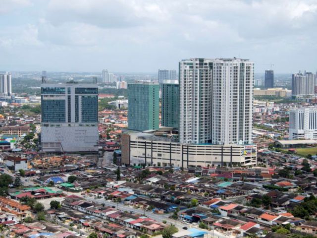 Aerial view of Johor Bahru City